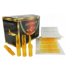 YABA Wholesale Golden Shark Disposable Needle Plastic Tips for Tattoo